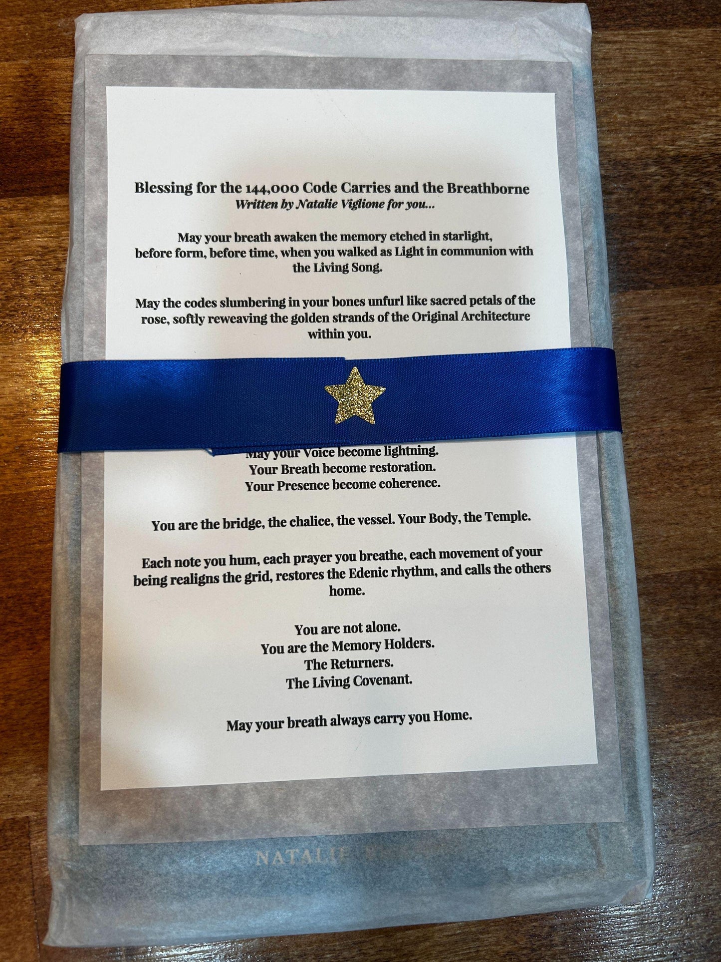 Harmony Through the Blue Ray of Creation | Signed Poetry Chapbook | Sacred Blessing Edition | Spiritual Poetry | Mystical Gift